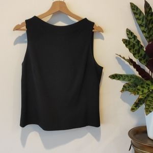 Laundry By Shelli Segal Black Tank Top